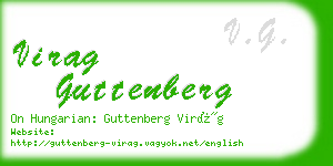 virag guttenberg business card